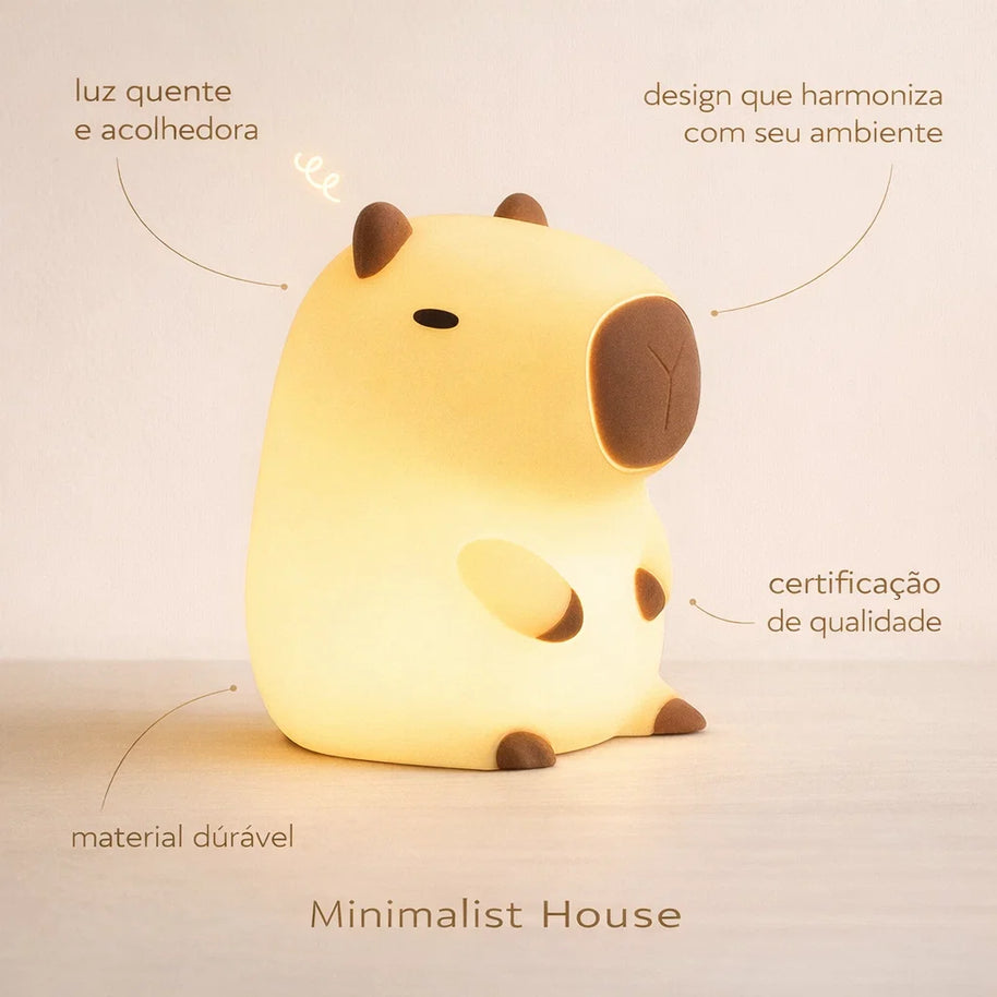 Luminária Noturna Infantil Capivara Dreams
