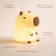 Luminária Noturna Infantil Capivara Dreams