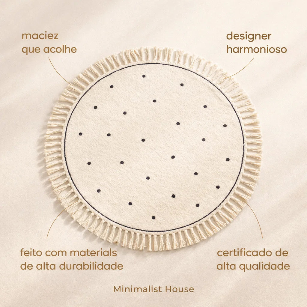 Tapete Infantil Circular - Bolinhas