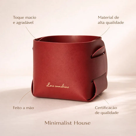 Organizador Couro Ecologico - OFFICE
