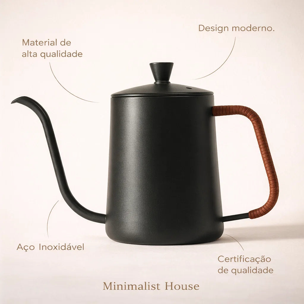 Drip Kettle chaleira 350ml 600ml antiaderente - Cisne