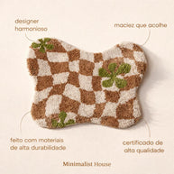 TUFF - Tapete xadrez irregular macio