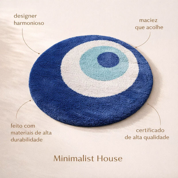 Olho Grego - Tapete felpudo