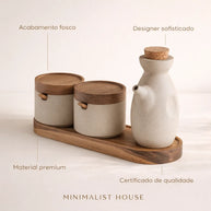 Conjunto de cerâmica estilo cozinha Oriental - ZEN