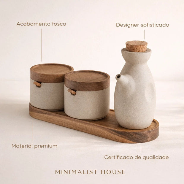 Conjunto de cerâmica estilo cozinha Oriental - ZEN