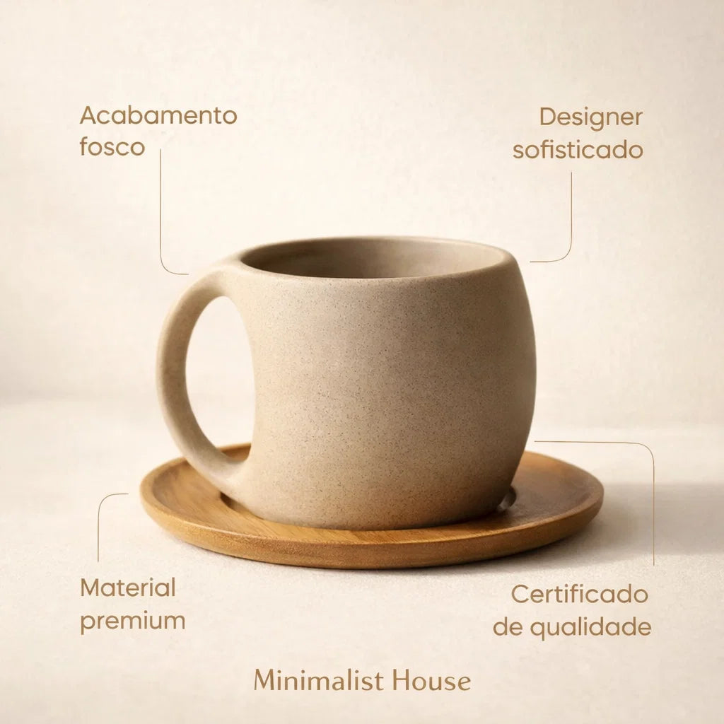 Xícara de cerâmica minimalista criativa - Diferent