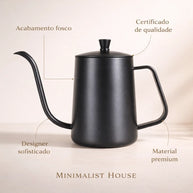 Drip Kettle chaleira 350ml 600ml café bule de chá antiaderente - Cisne