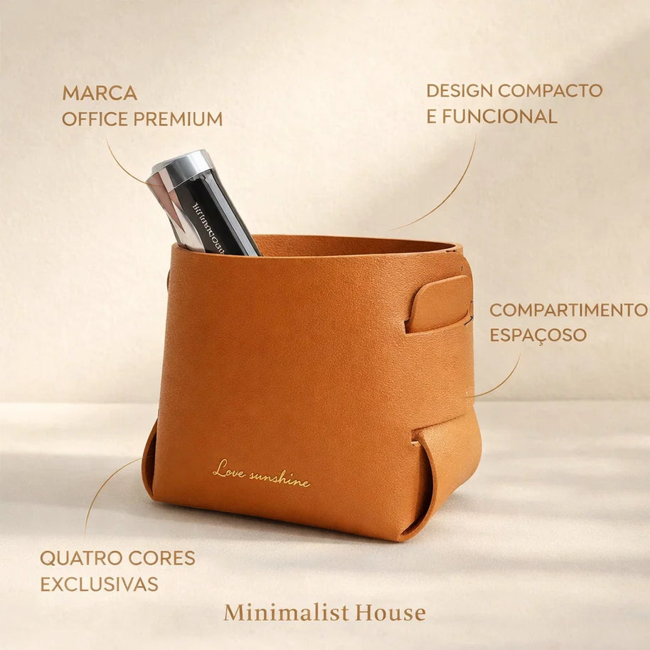 Organizador Couro Ecologico - OFFICE