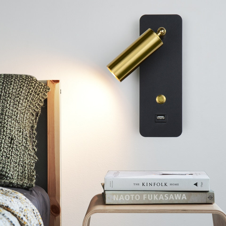 Arandela com USB - FUTURE - Minimalist House LTDA