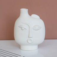 Vaso de cerâmica decoração de arte abstrata - Faces - Minimalist House LTDA