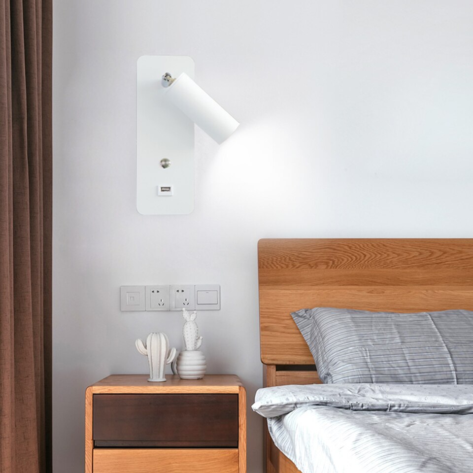 Arandela com USB - FUTURE - Minimalist House LTDA