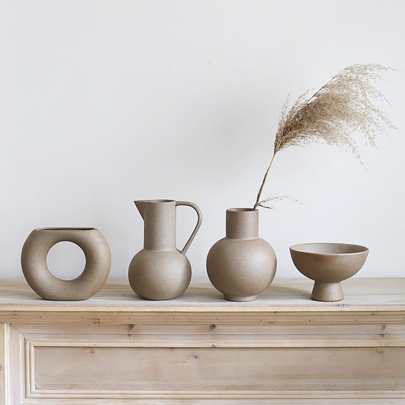 Vaso de cerâmica - Mediterrâneo - Minimalist House LTDA
