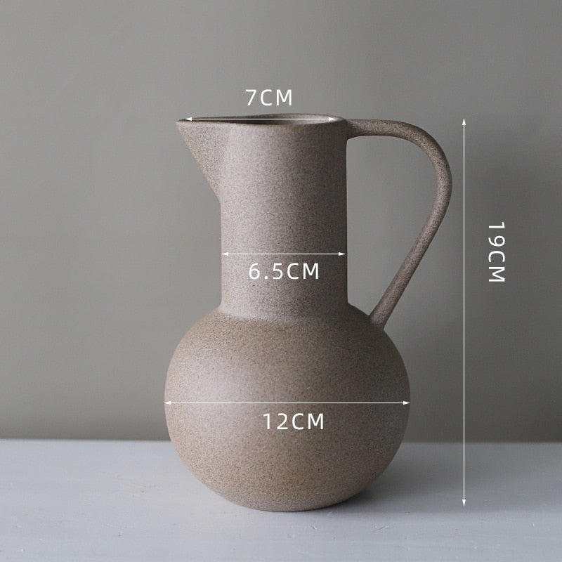 Vaso de cerâmica - Mediterrâneo - Minimalist House LTDA