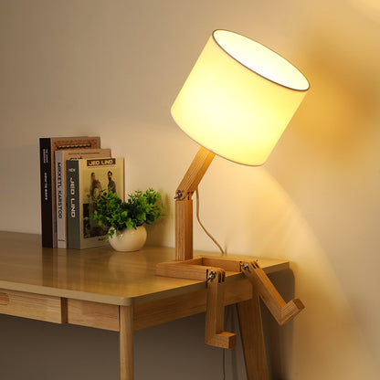 Luminária de madeira versátil - Menino - Minimalist House LTDA