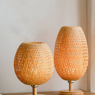 Bamboo Lamp - Abajur Tecelagem De Bambu Lâmpada Criativa - Minimalist House LTDA