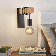 Arandela Retrô wood - Minimalist House LTDA