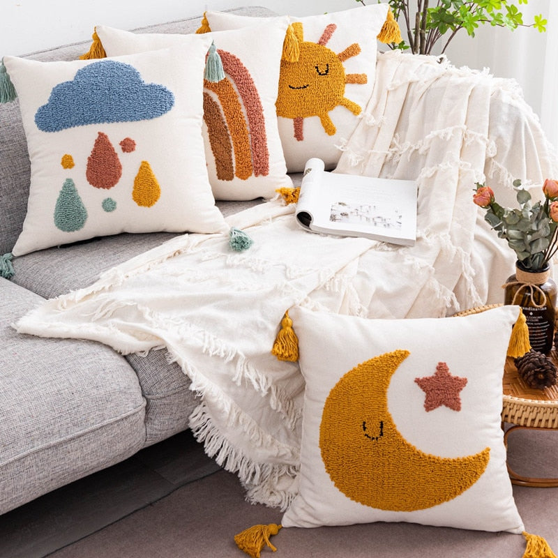 Capa de almofada - Bohemia Rainbow kids - Minimalist House LTDA