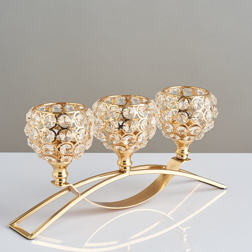 Castiçal Deluxe Dourado - Minimalist House LTDA