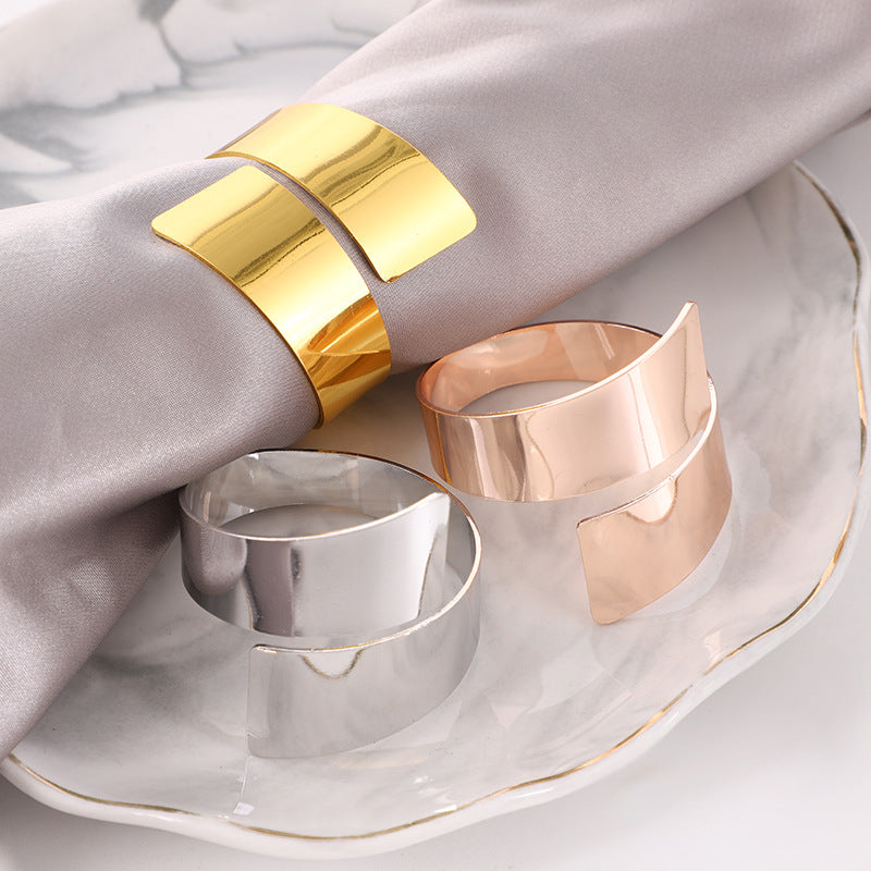 Anel para guardanapo - GOLD 6pcs - Minimalist House LTDA