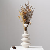 Vaso de cerâmica bege Nordic - Minimalista - Minimalist House LTDA