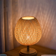 Bamboo Lamp - Abajur Tecelagem De Bambu Lâmpada Criativa - Minimalist House LTDA