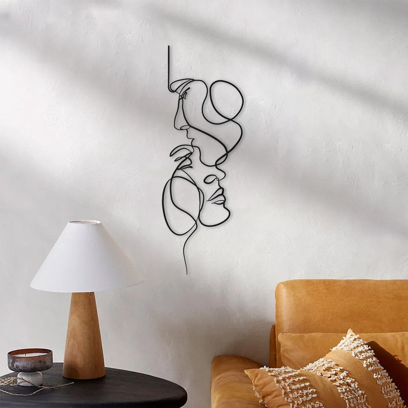 Arte de parede em metal - LOVE - Minimalist House LTDA