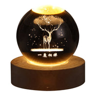 Globo de Cristal Planetário USB - GALAXY - Minimalist House LTDA