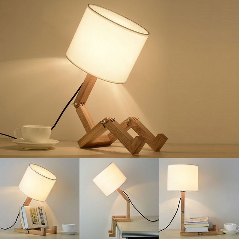 Luminária de madeira versátil - Menino - Minimalist House LTDA