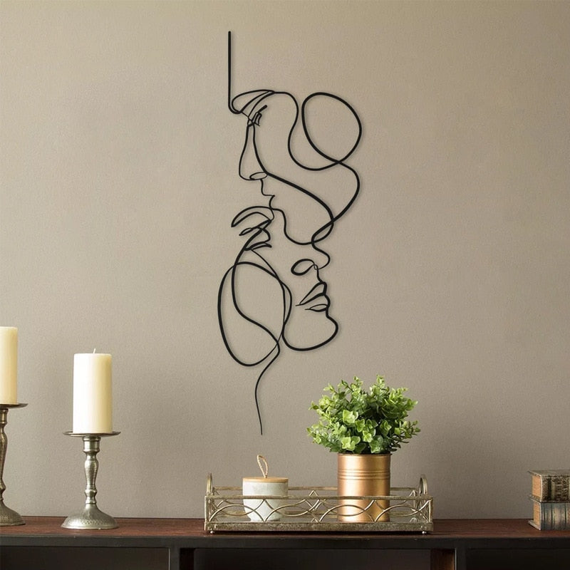 Arte de parede em metal - LOVE - Minimalist House LTDA