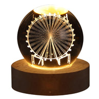 Globo de Cristal Planetário USB - GALAXY - Minimalist House LTDA