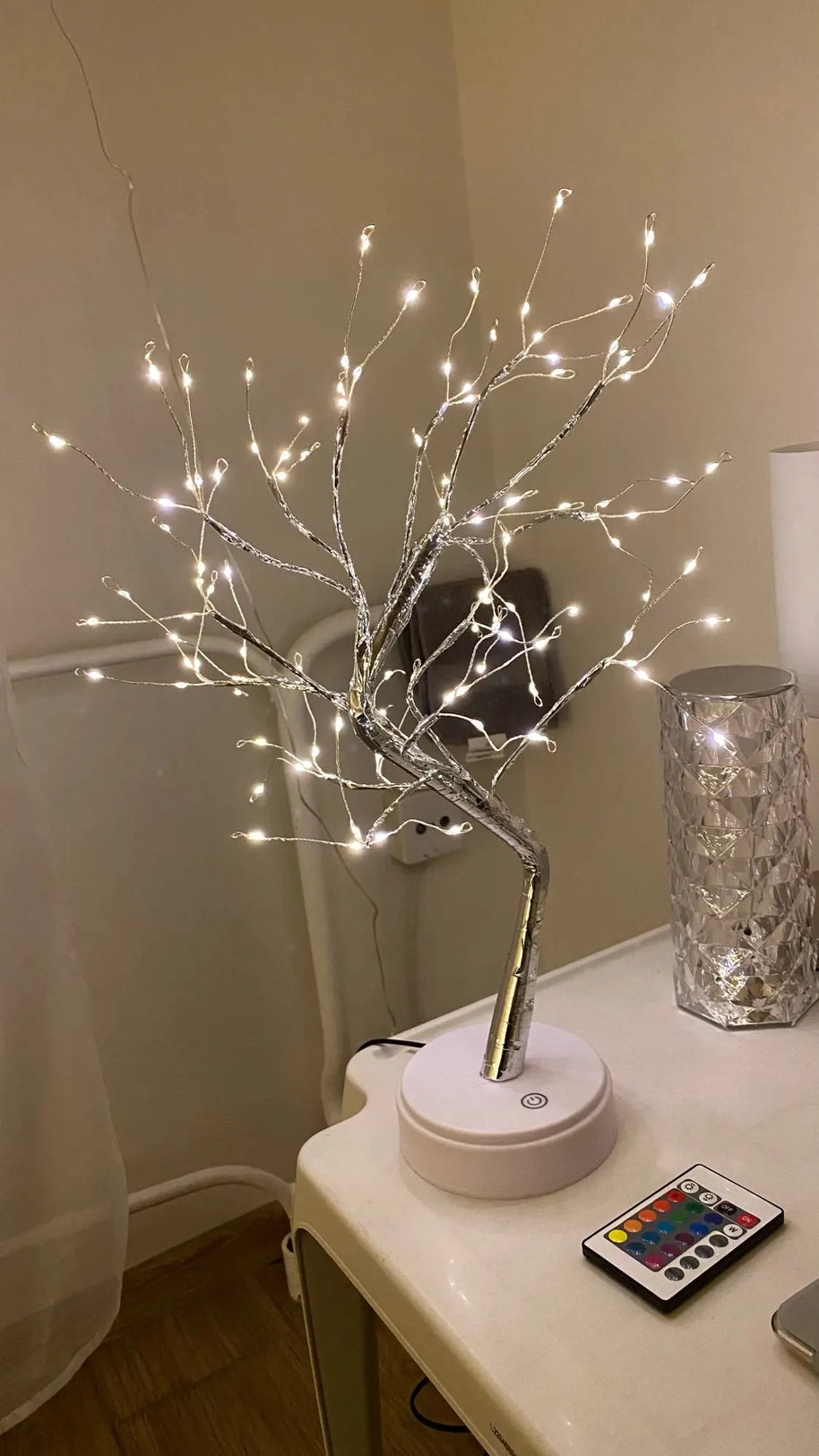 Luminária árvore, moldade em fios de cobre com iluminação - Led night light - Minimalist House LTDA