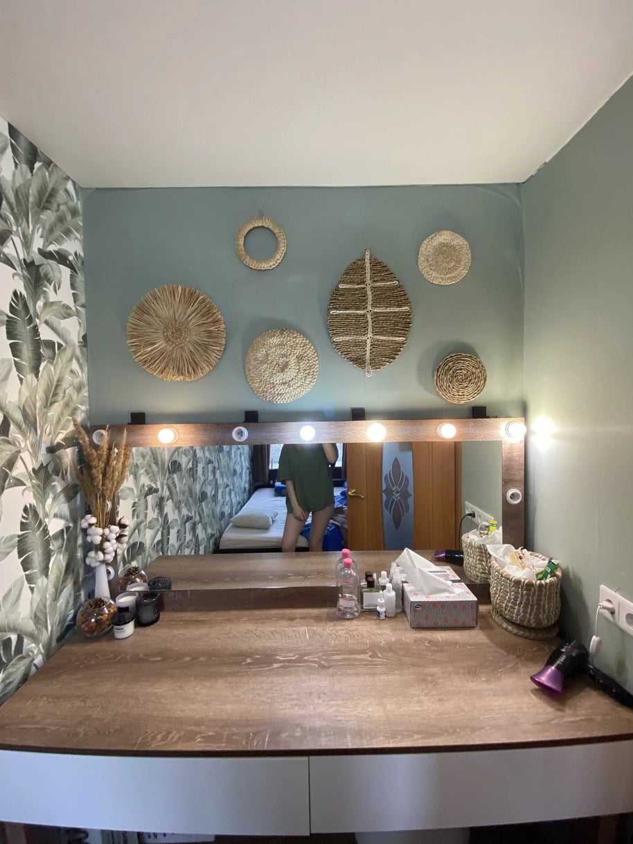 Composição de parede em fibra natural - Conjunto SUN - Minimalist House LTDA