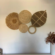 Composição de parede em fibra natural - Conjunto SUN - Minimalist House LTDA