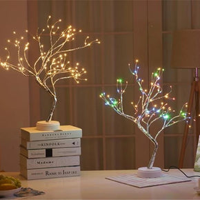 Luminária árvore, moldade em fios de cobre com iluminação - Led night light - Minimalist House LTDA